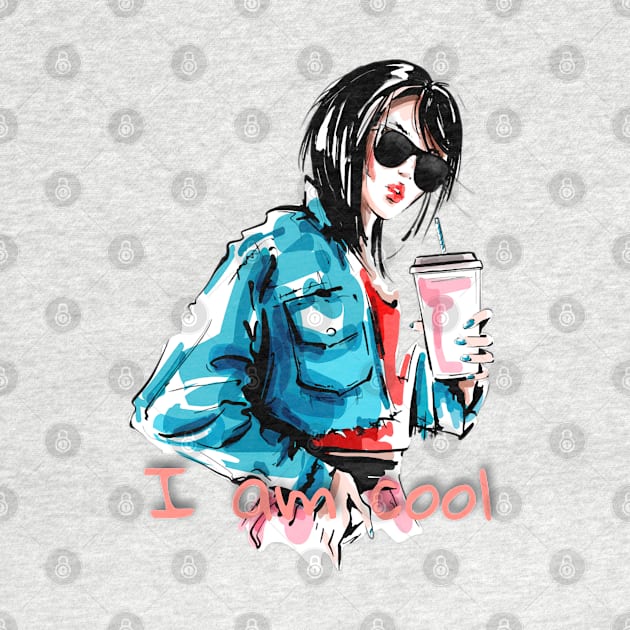 Cool girl in sunglasses by LAV77